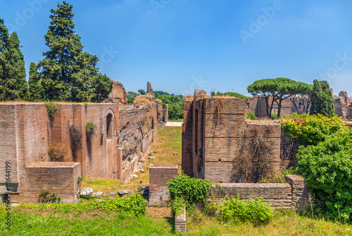 The ruins of the Baths of Caracalla. (Thermae Antoninianae) photo