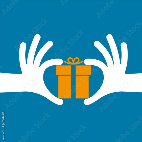 main et cadeau