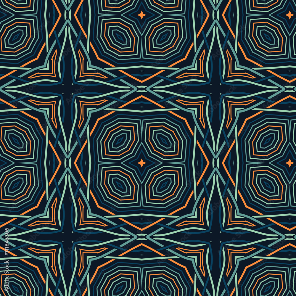 Seamless Floral Ethnic Pattern Seamless Floral Ethnic Pattern