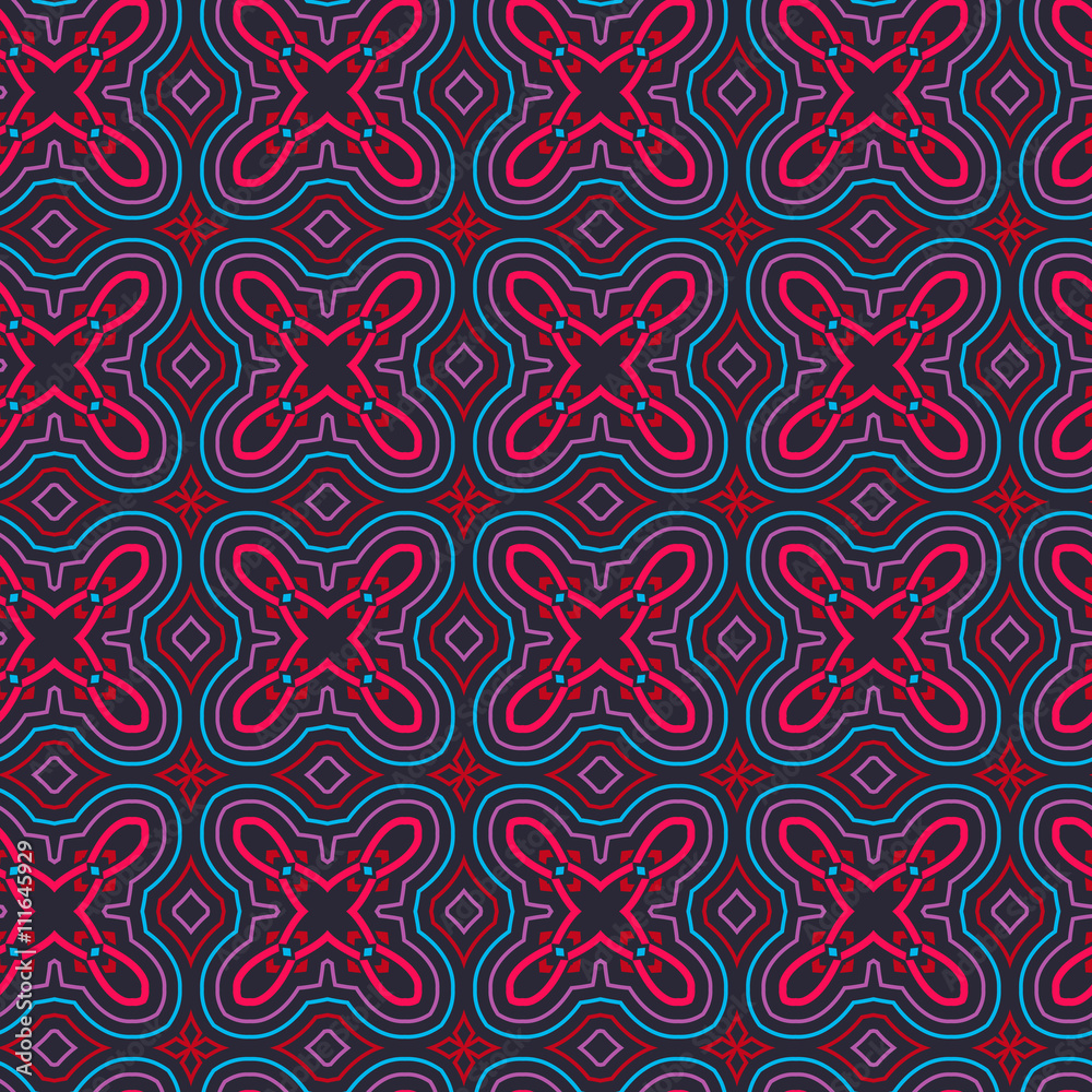Seamless Floral Ethnic Pattern Seamless Floral Ethnic Pattern