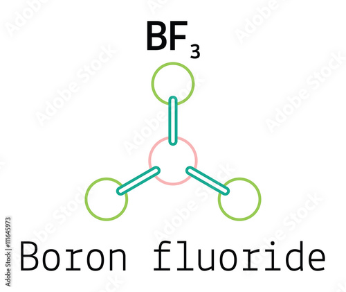 BF3 boron fluoride molecule