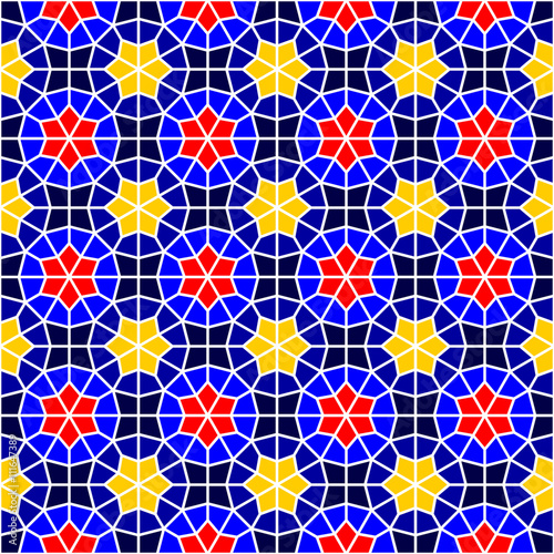 East pattern. Vintage oriental ornament of mandalas.