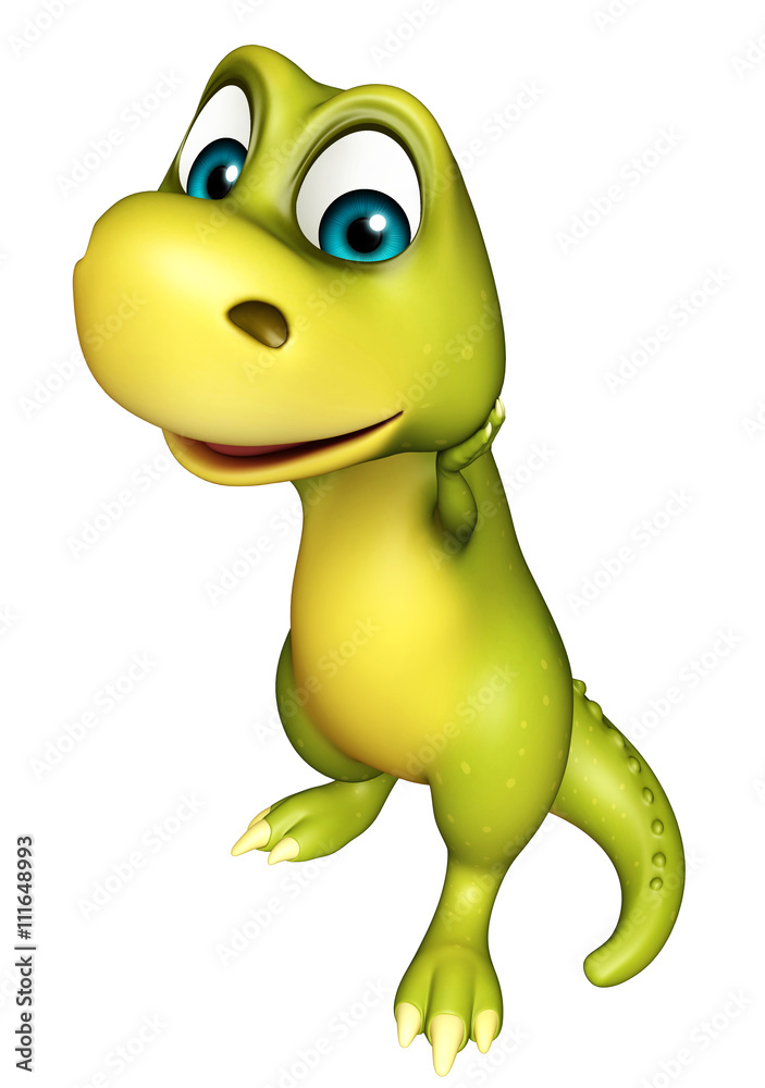 Fototapeta premium cute funny Dinosaur cartoon character