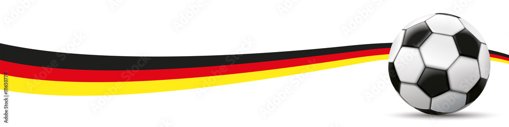 Naklejka premium Football German Flag Long Header