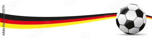 Football German Flag Long Header