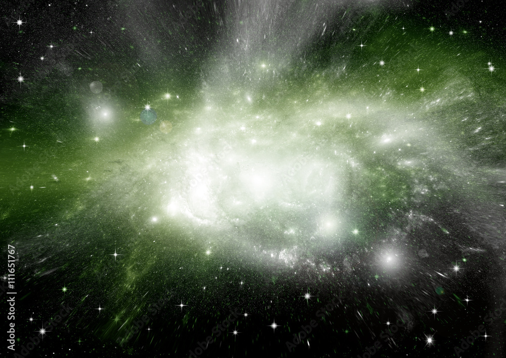 galaxy in a free space
