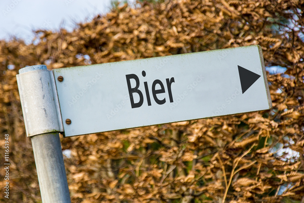 Schild 92 - Bier