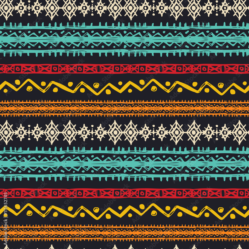 Tribal art ethnic boho seamless pattern Tribal art ethnic boho seamless pattern