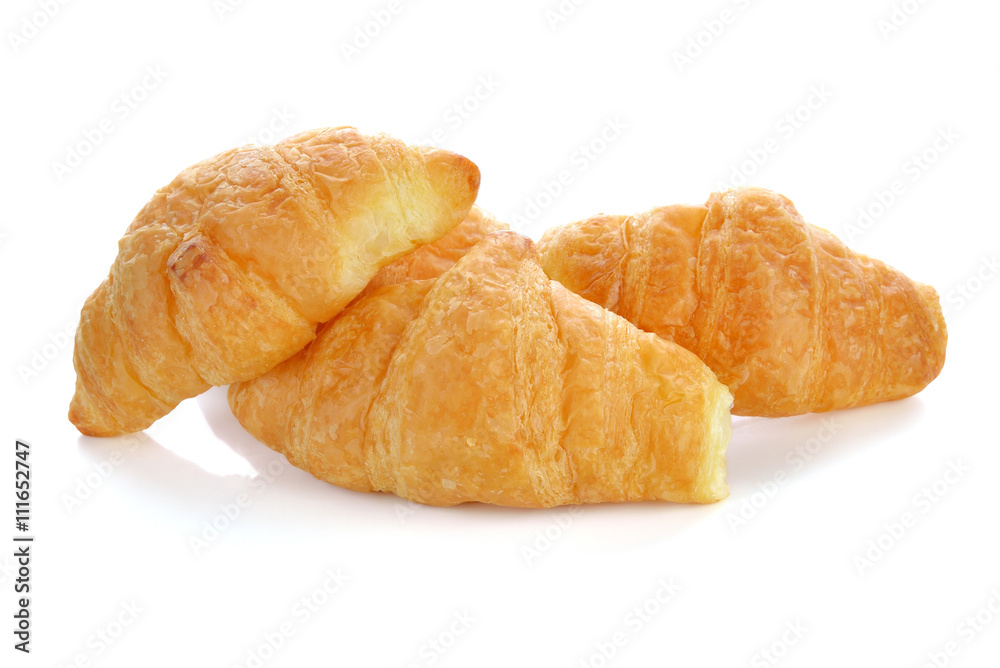 Mini Croissant isolated on white background Mini Croissant isolated on white background