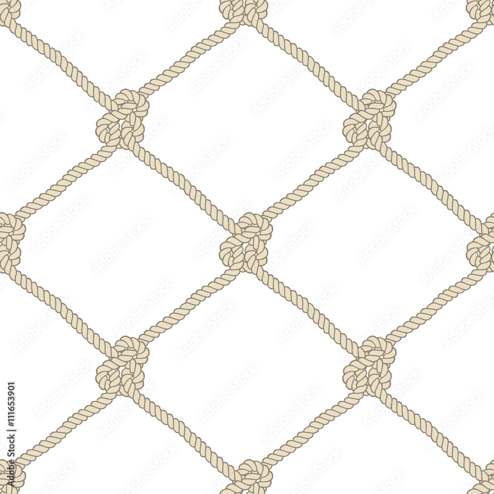 Seamless nautical rope knot pattern Seamless nautical rope knot pattern