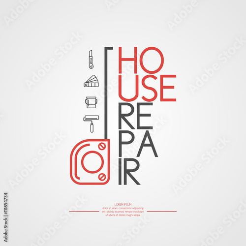House repair with a tape measure