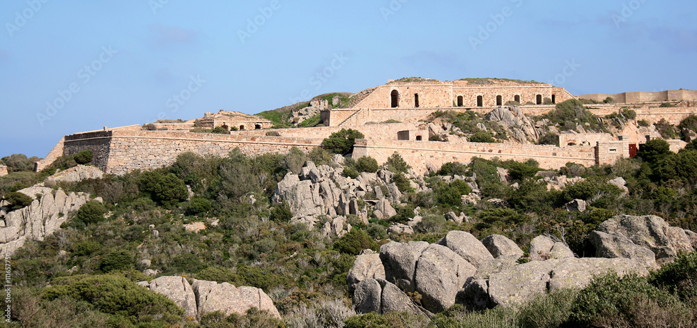 Poggio Rasu fort. Caprera (La Maddalena archipelago - Sardinia - Italy)