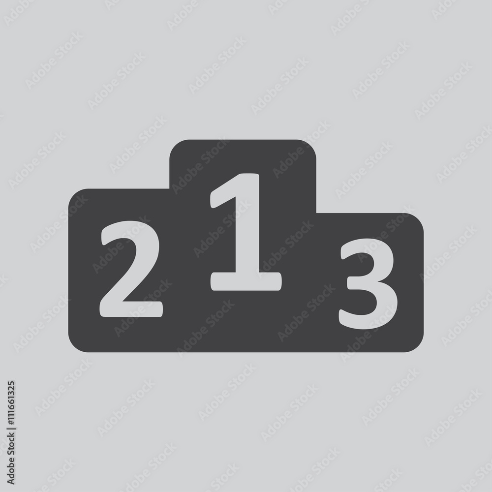 Prize podium - vector icon. For sports competitions Prize podium - vector icon. For sports competitions