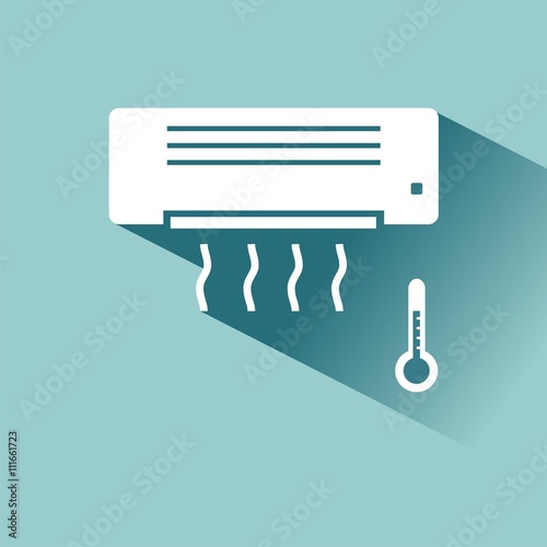 Icono de aire acondicionado. Ilustración vectorial