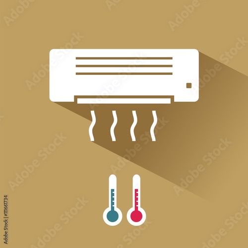 Icono de aire acondicionado. Ilustración vectorial