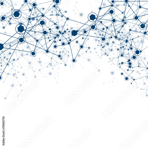 Global Network On Background - Vector Illustration, Graphic Design Useful For Your Design