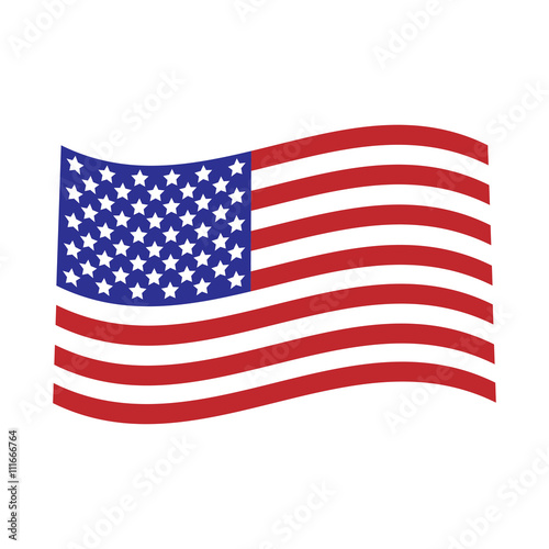 vector image of american flag