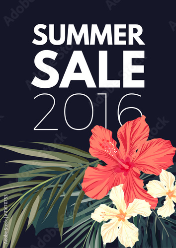 Summer tropical hawaiian ba...