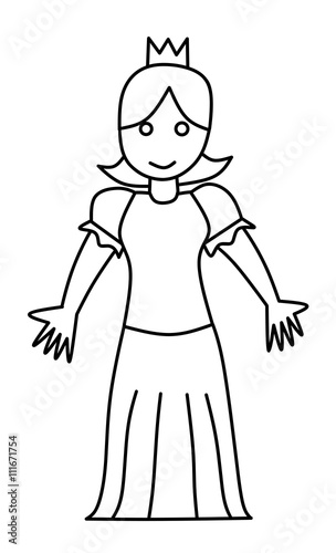 drawing girl princess