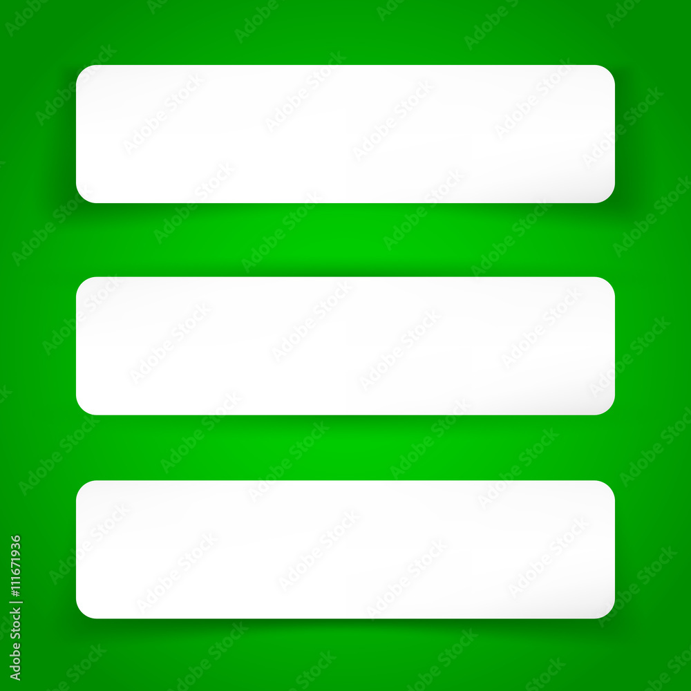 Banner vector template on green background. Mock-up for your design. Banner vector template on green background. Mock-up for your design.