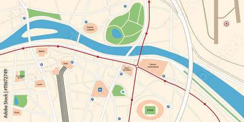 Plan de ville - Fictif