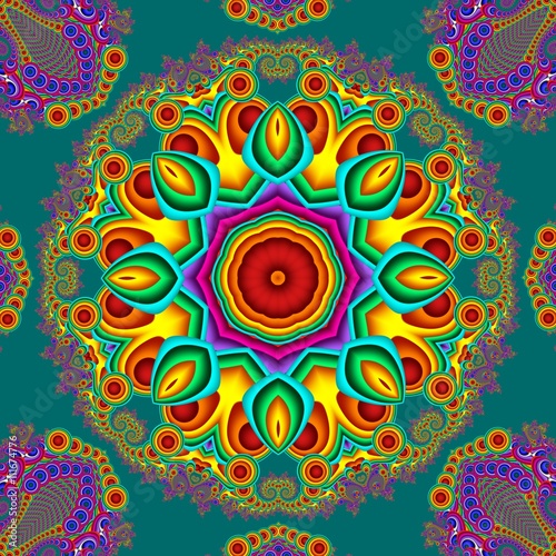 Colorful abstract mandala background. You can use it for invitat photo