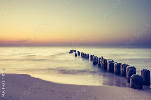 Obraz Piękny kolorowy wschód słońca nad Bałtykiem