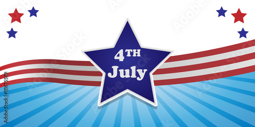 4. Juli - "Independence Day" Banner