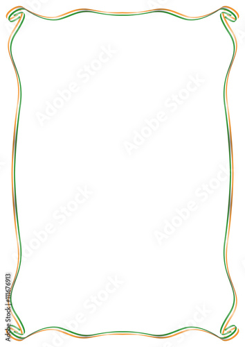 frame with India flag