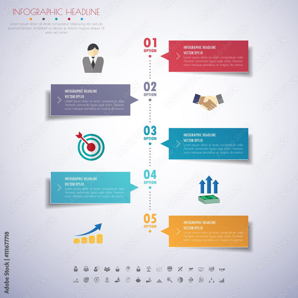 timeline infographics with icons set. vector. illustration. timeline infographics with icons set. vector. illustration.