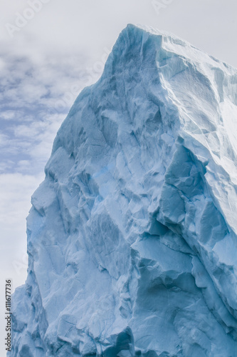 beautifull big antarctic iceberg in the snow