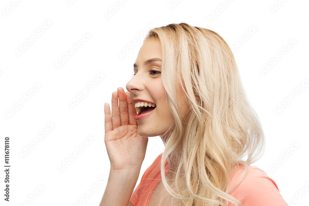 young woman or teenage girl talking to someone young woman or teenage girl talking to someone