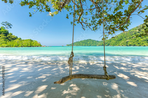 Beautiful tropical beach at Surin Island , Thailand photo