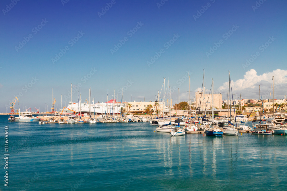 old port of Heraklion, Crete, Greece