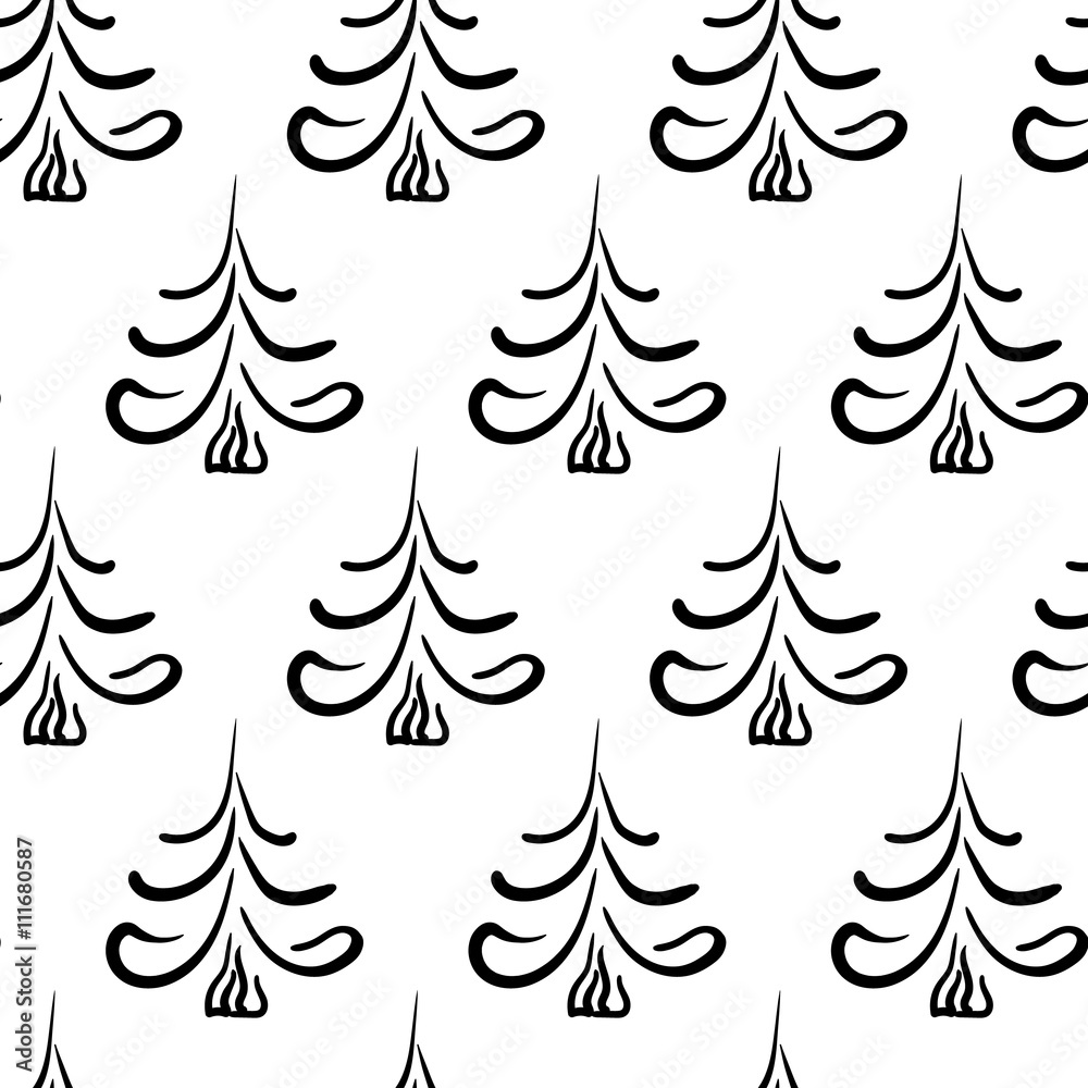 Obraz premium Seamless vector christmas pattern