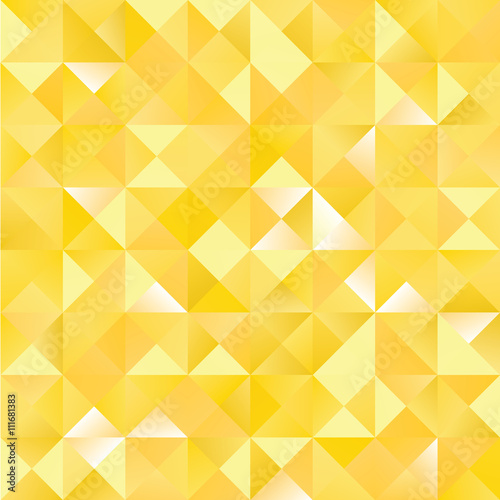 Yellow Abstract Pattern - Triangle and Square pattern in yellow and orange colors