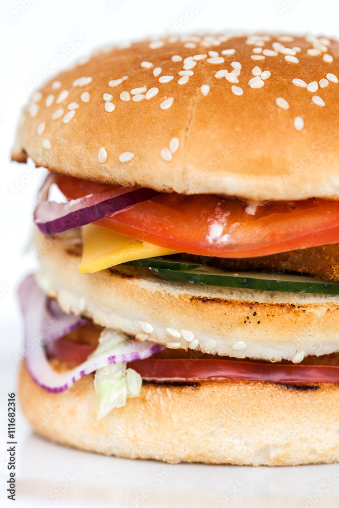 Fresh tasty hamburger Fresh tasty hamburger