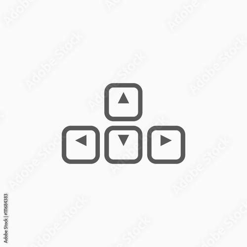 arrows buttons keyboard icon © musmellow