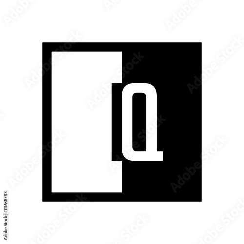initial square half logo