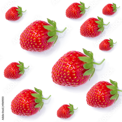 ripe fresh red strawberries