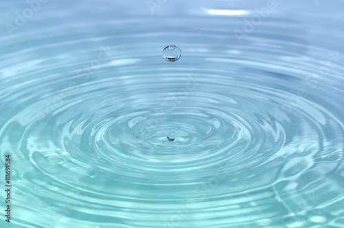 Close up detail of a splashing water drop