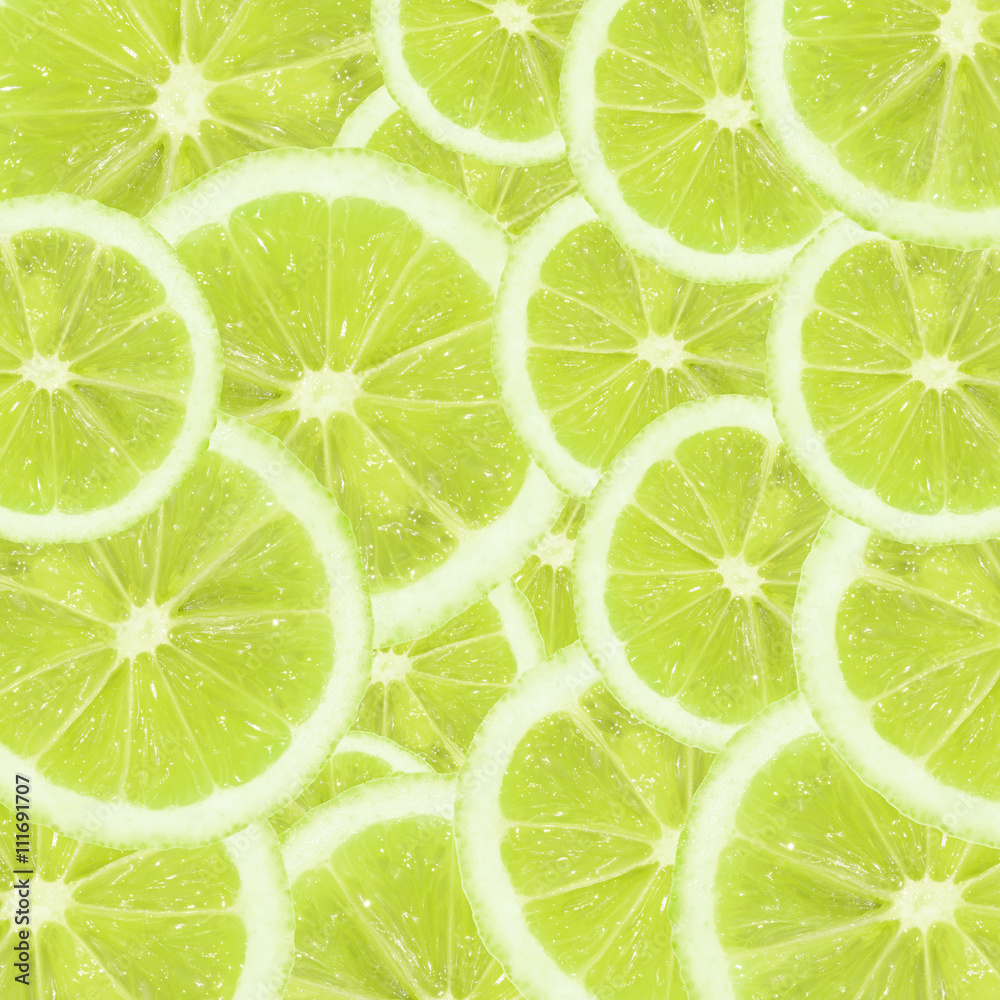 A slices of fresh lime texture