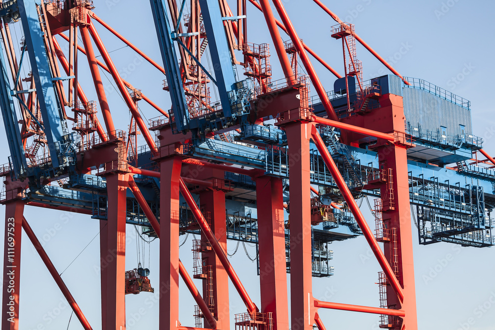 container bridge, Harbor of Hamburg container bridge, Harbor of Hamburg