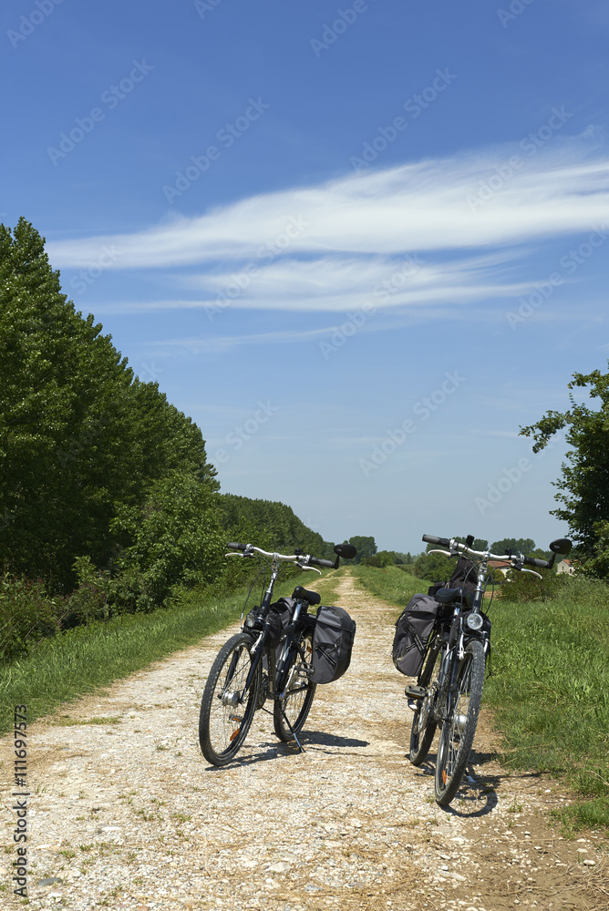 Obraz premium pista ciclabile