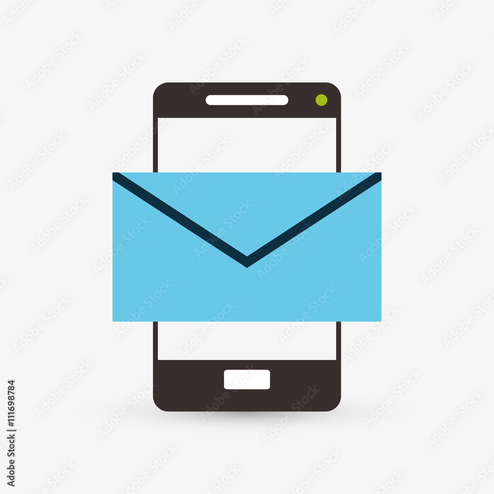Email design. envelope icon. Isolated illustration Email design. envelope icon. Isolated illustration