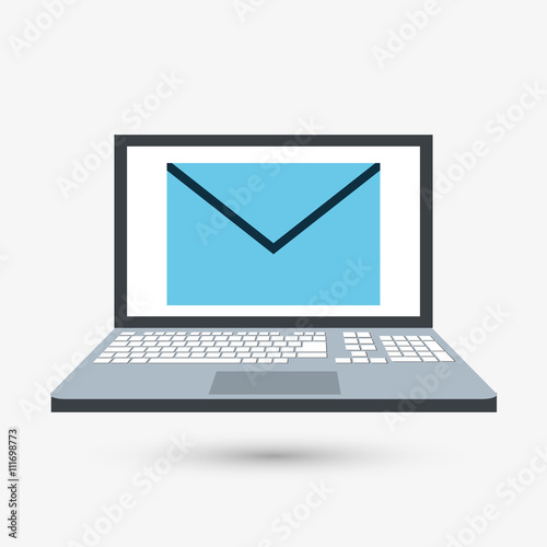 Email design. envelope icon. Isolated illustration