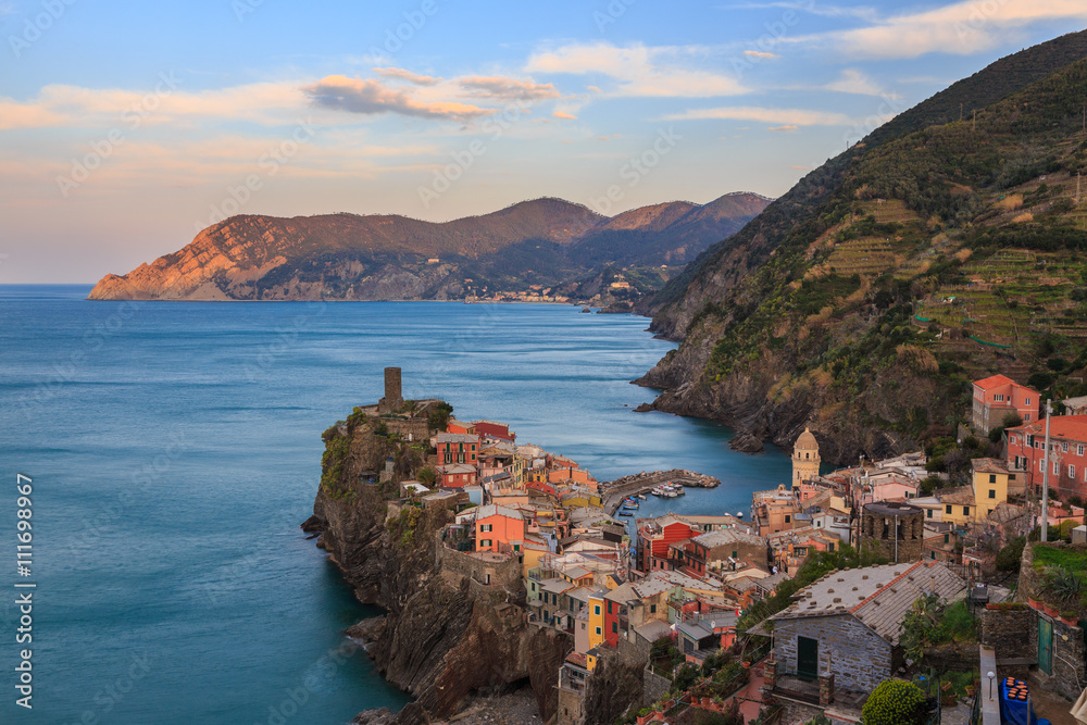 Vernazza (Latin: Vulnetia) is a town and comune located in the province of La Spezia, Liguria, northwestern Italy. It is one of the five towns that make up the Cinque Terre region. 