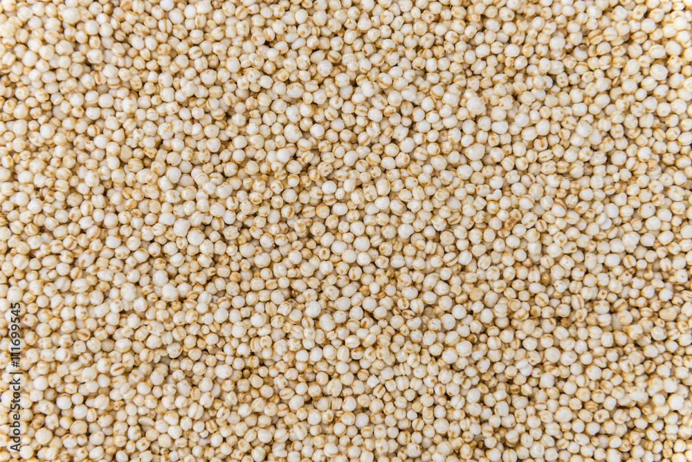 Puffed Quinoa (selective focus; close-up shot) Puffed Quinoa (selective focus; close-up shot)
