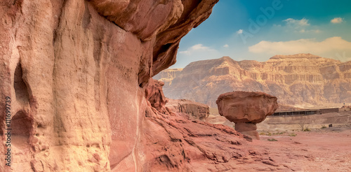 Geological nature park Timna is located 25 km north of Eilat (Israel); it com...