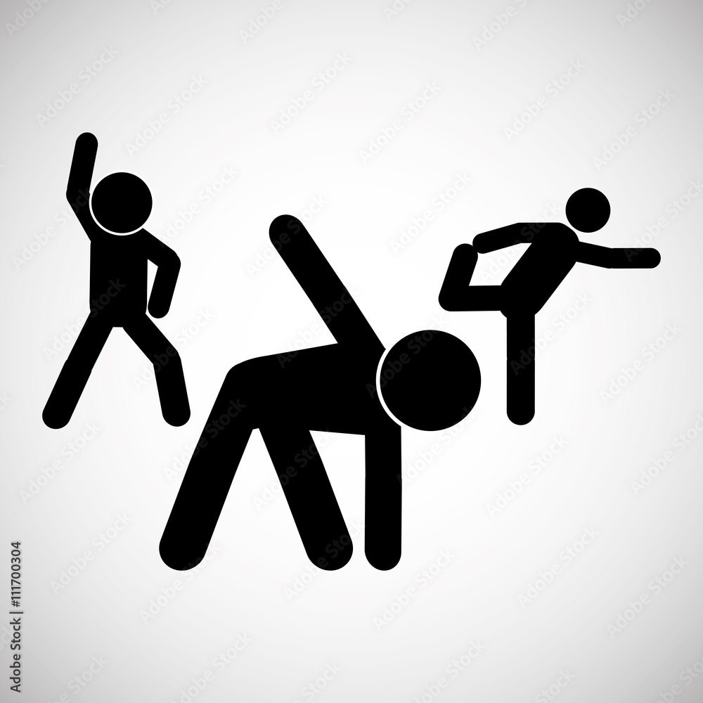 stretching design. sport icon. Isolated image stretching design. sport icon. Isolated image